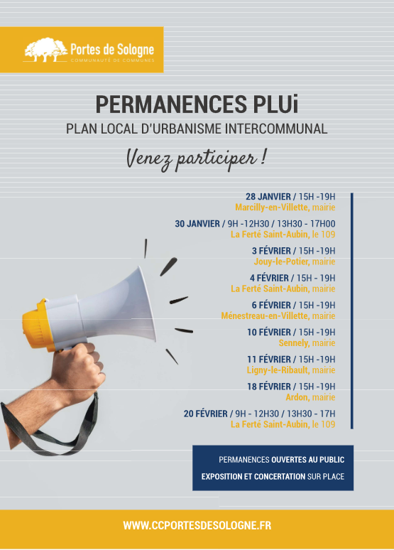 Permanence PLUi par Communes