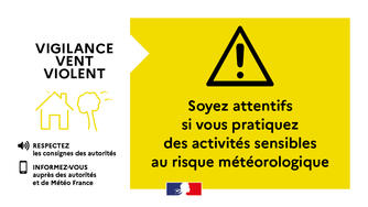 Vigilance meteorologique Vent et crue large