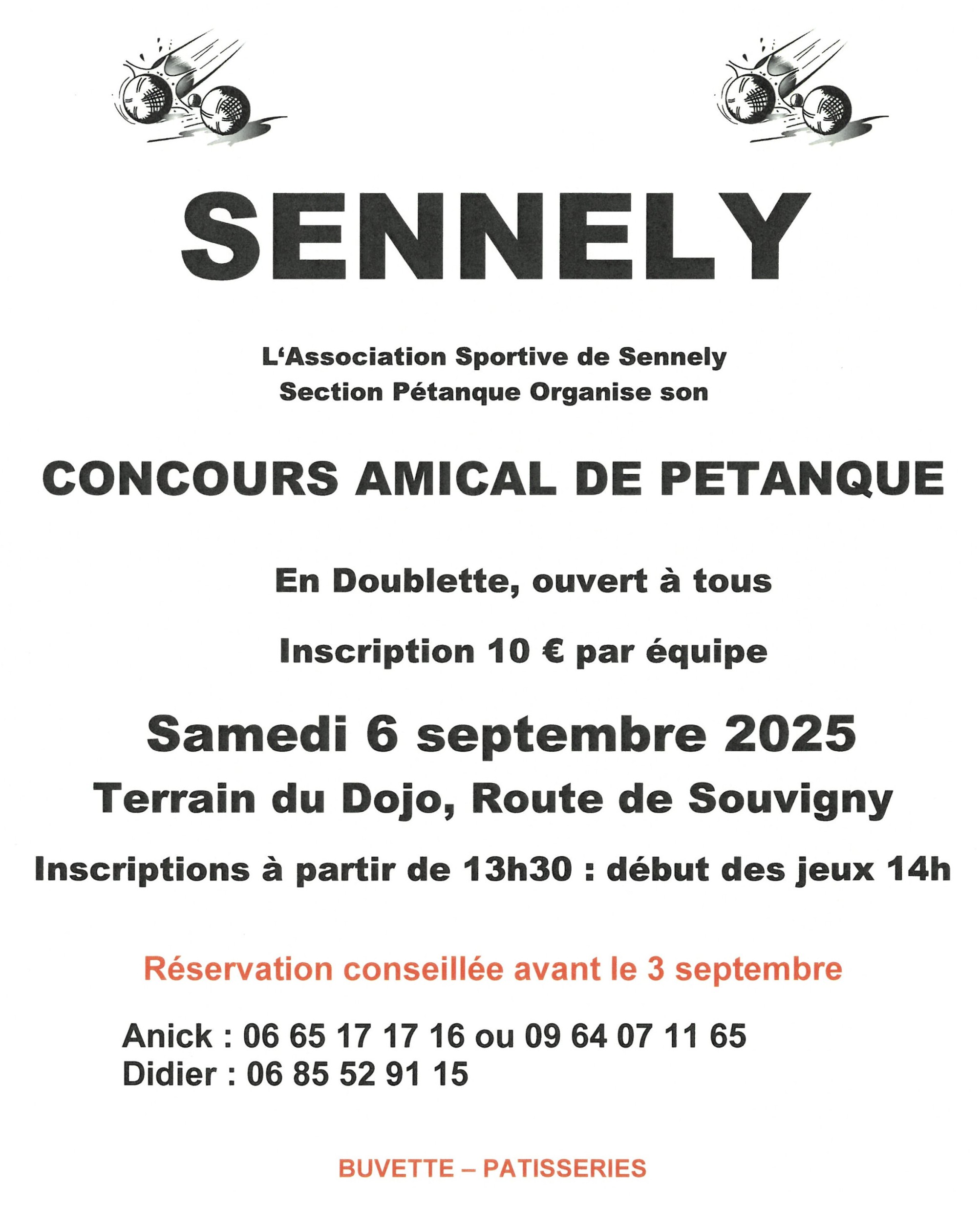 Concours petanque Sennely 06 09 25