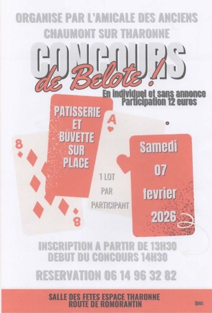 Concours de belote Chaumont 07 02 26