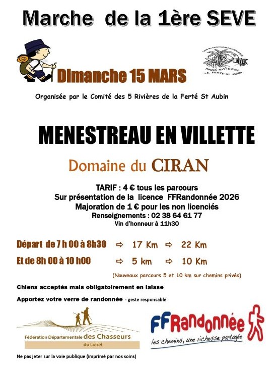 Marche seve Menestreau 15 03 26