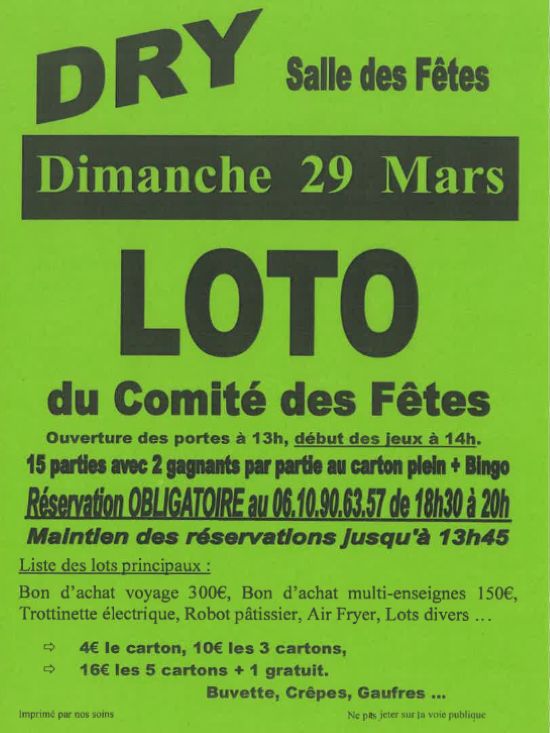 Loto Dry 26 03 29