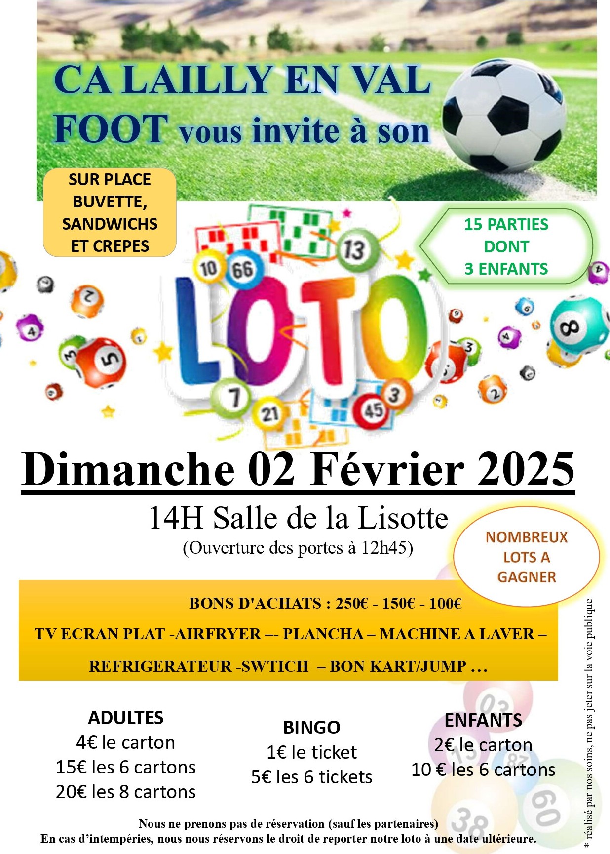 Loto Pompiers Lailly 02 02 25