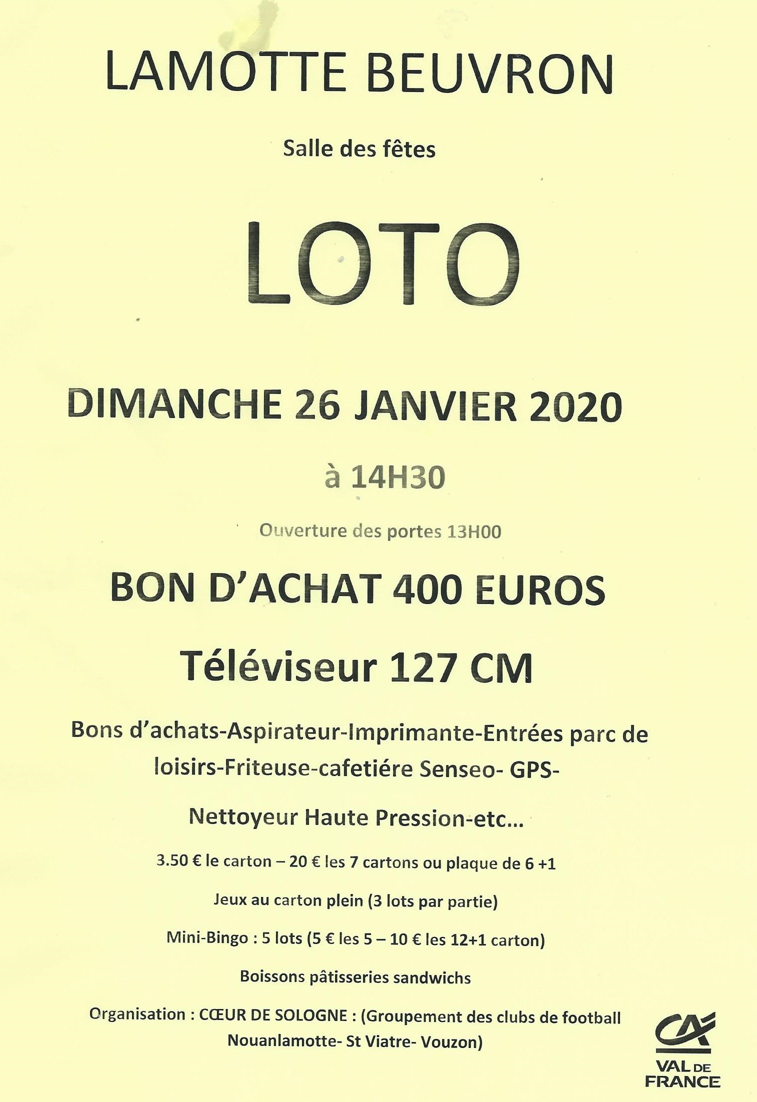 loto foot 26.01 affiche