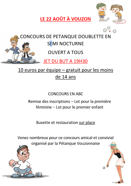 Concours petanque Vouzon 22 08 25