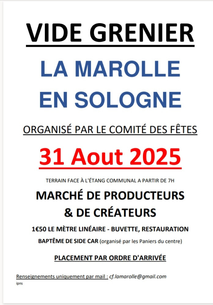 VG La Marolle en Sologne 31 08 25
