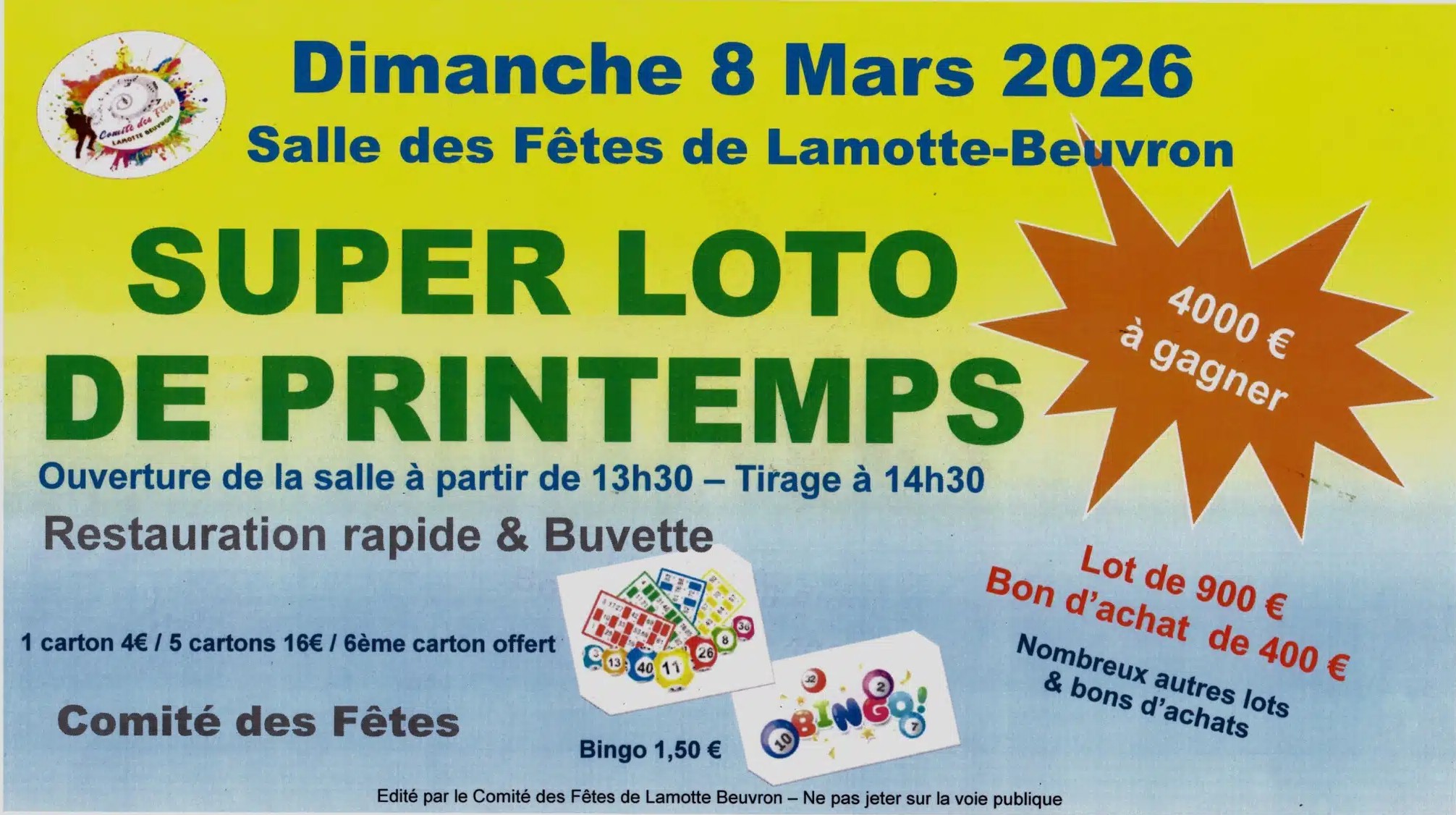 loto de printemps 08 03 26