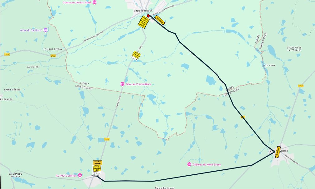 DEVIATION TRAVAUX CARREFOUR PHASE 2