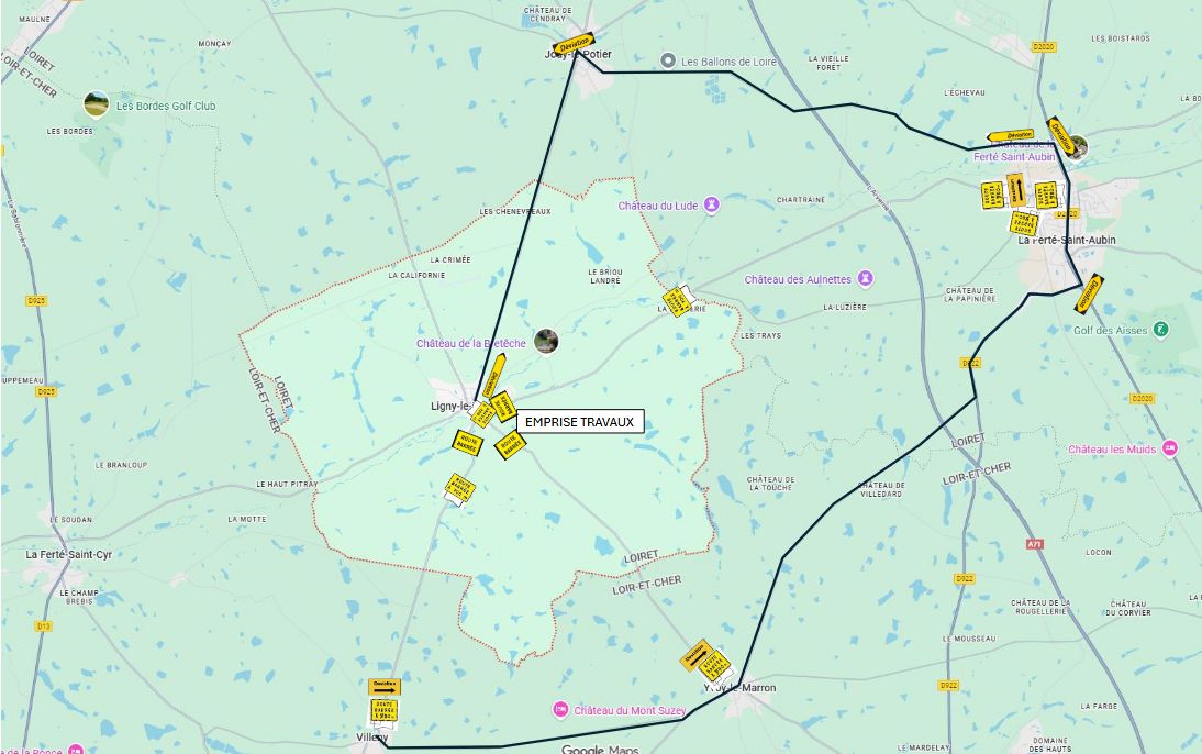 DEVIATION TRAVAUX CARREFOUR PHASE 4
