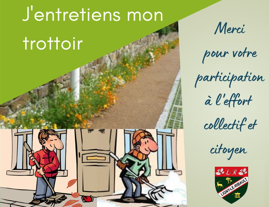 Ligny le Ribault ENTRETIEN DES TROTTOIRS 0