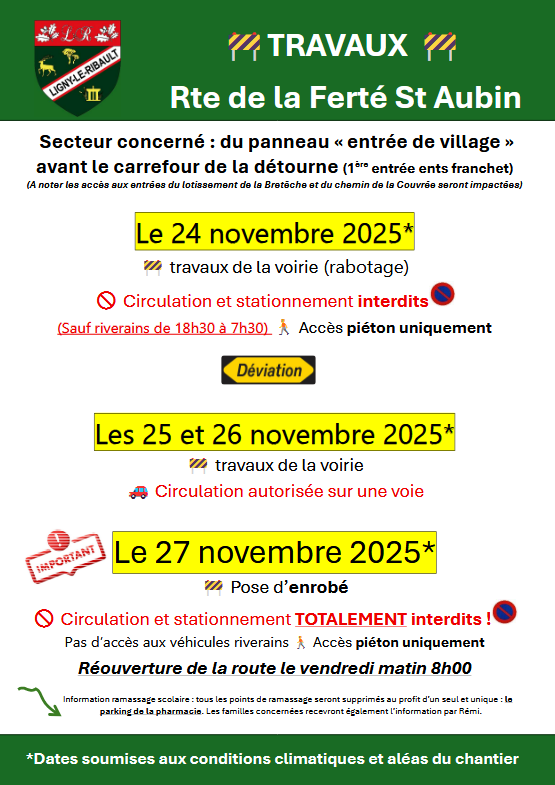 Travaux Rte F Saint Aubin 20 11 25