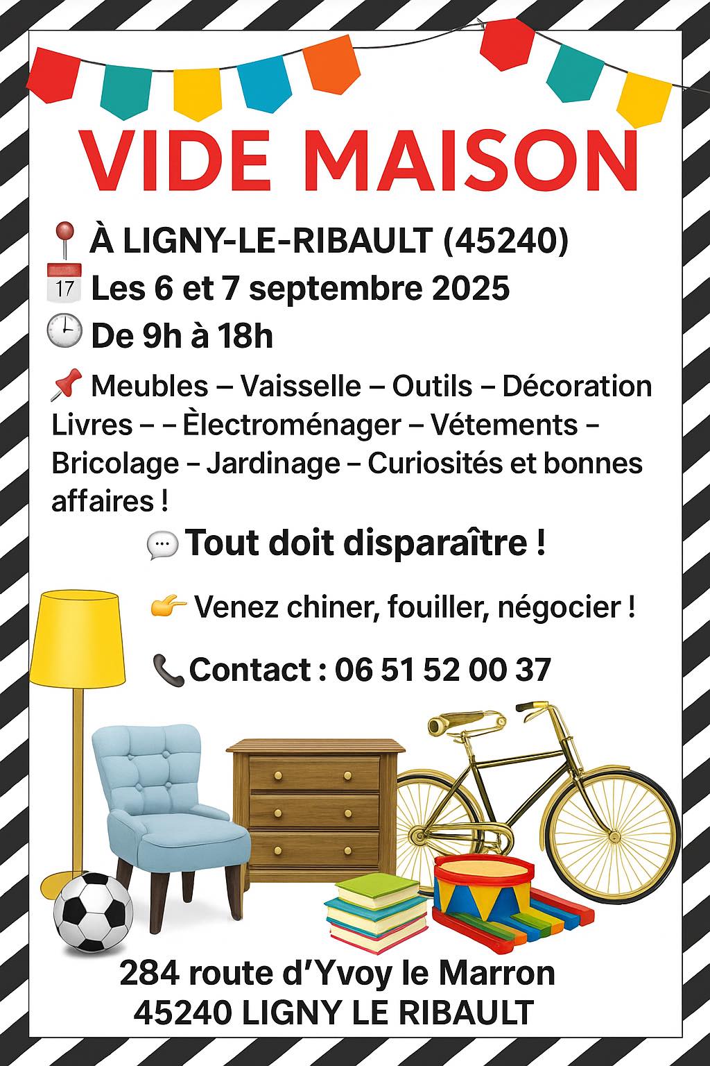 Vide Maison Ligny 06 09 25