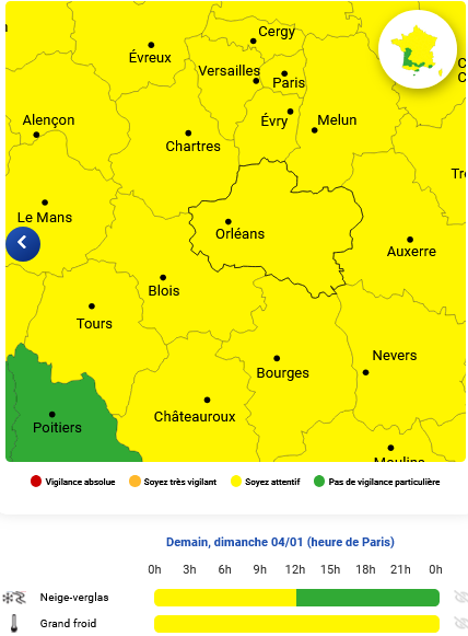 Alerte grand froid 03 01 26