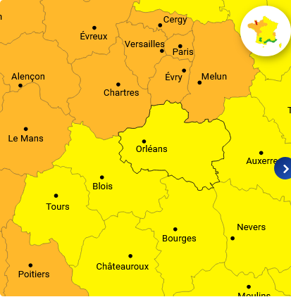 Vigilance jaune vent violent 26 01 08