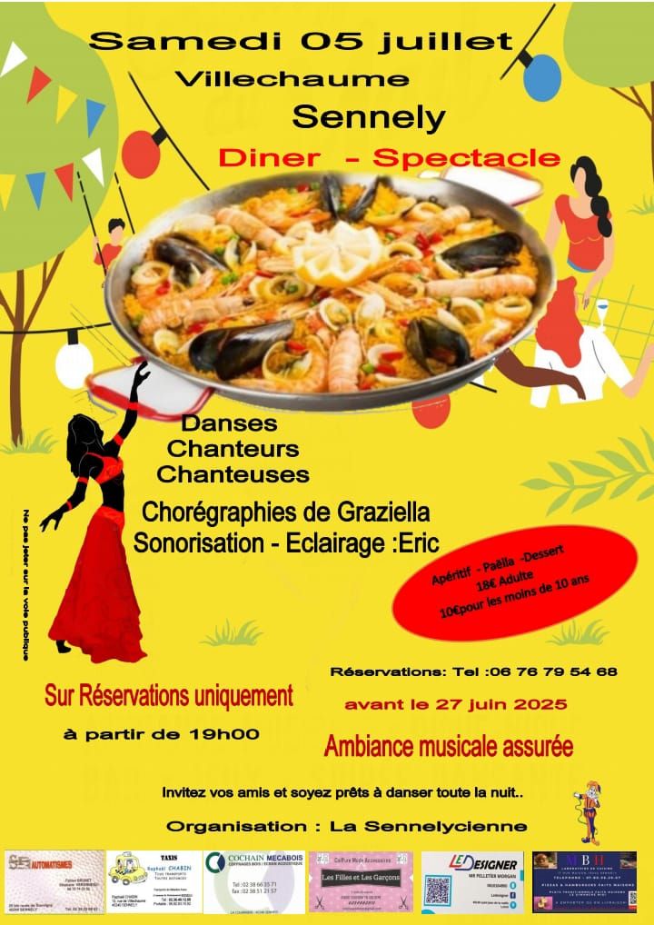 Diner spectacle Sennely 07 25