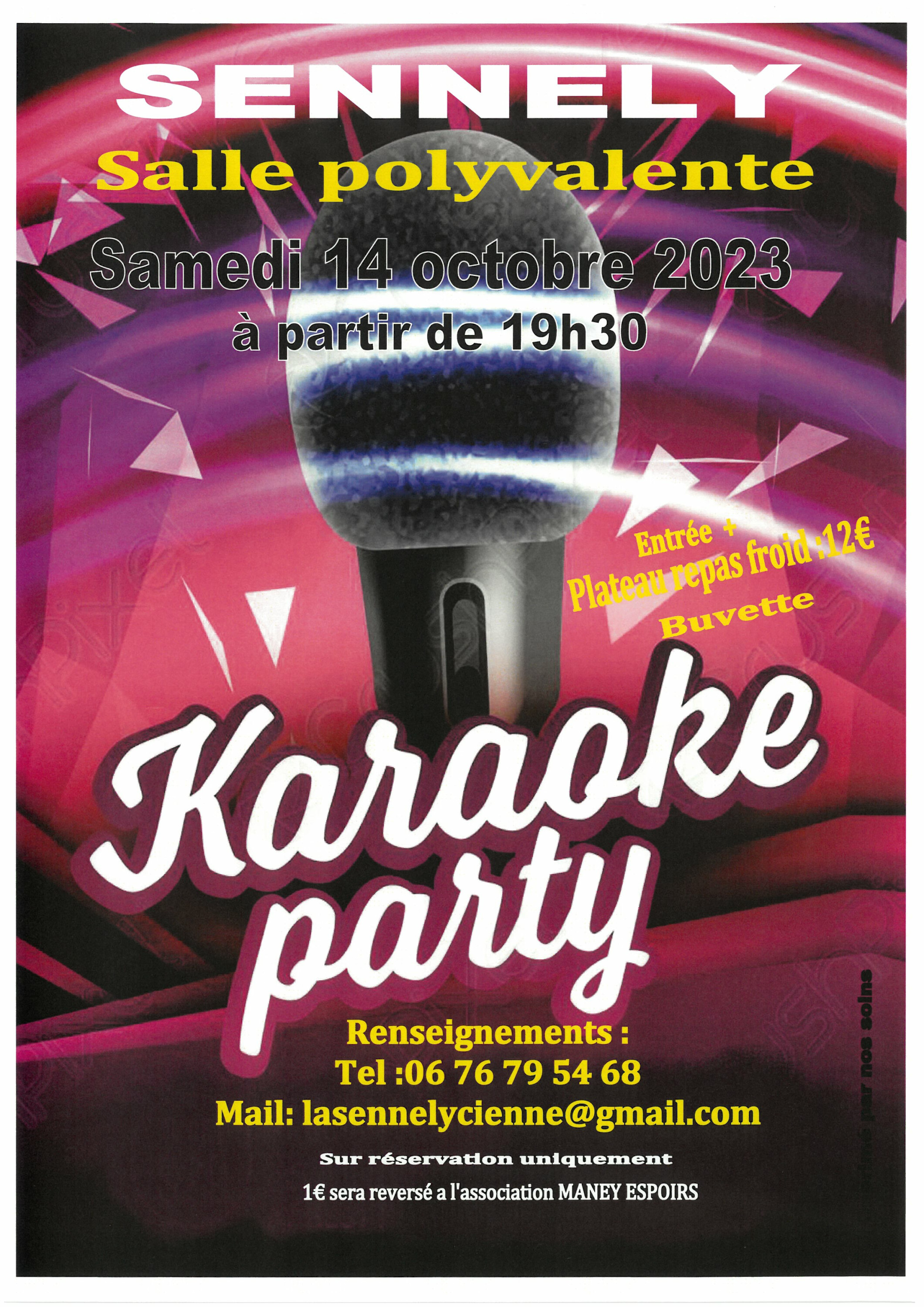 Karaoke Sennely 14 10 23