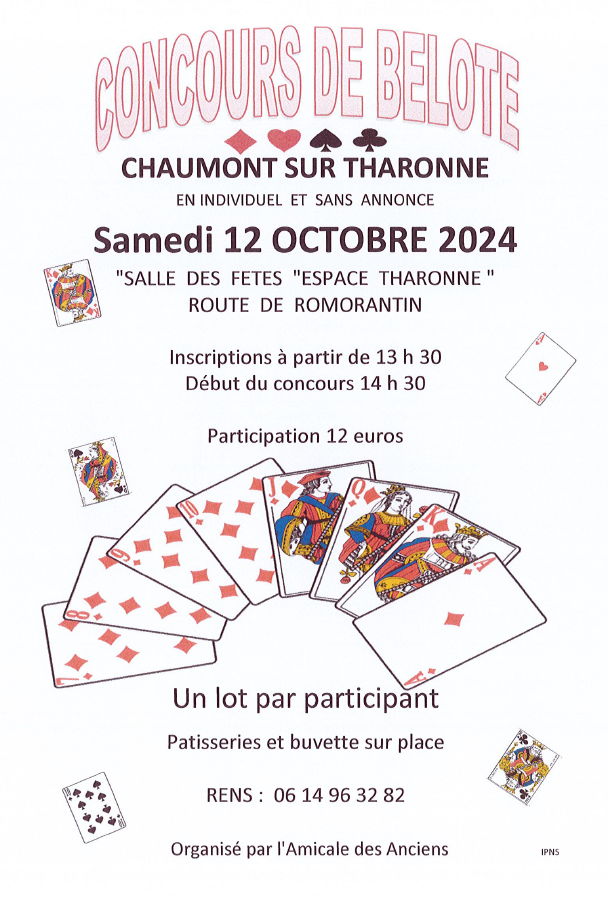 Concours belote Chaumont 13 10 24