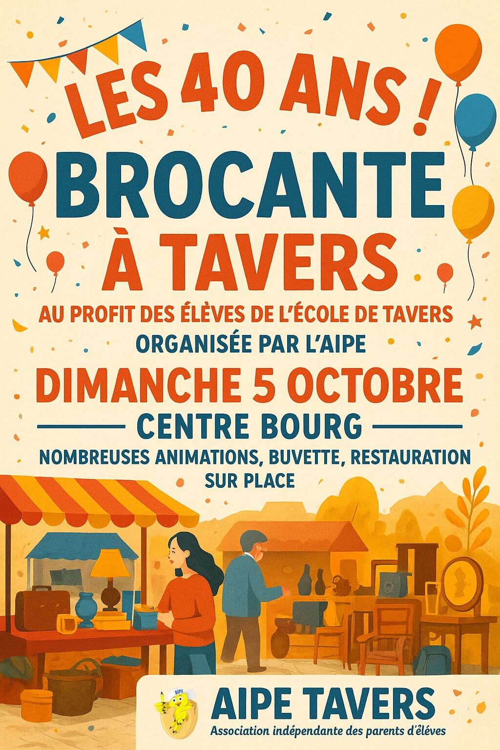 Brocante AIPE Tavers 05 10 25