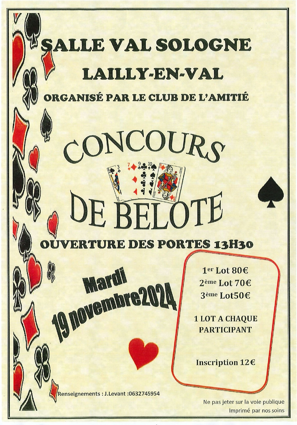 Concours Belote Lailly 19 11 24