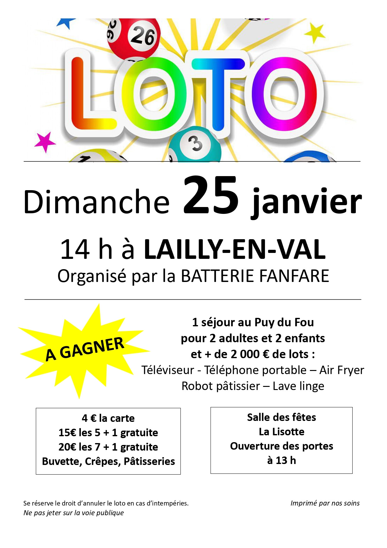 Loto Lailly 26 01 25