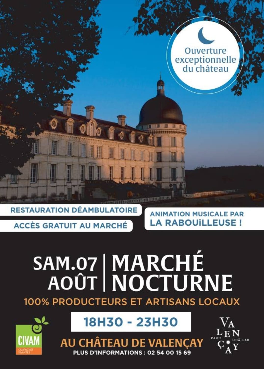Marche nocturne Valencay 07 08 2021