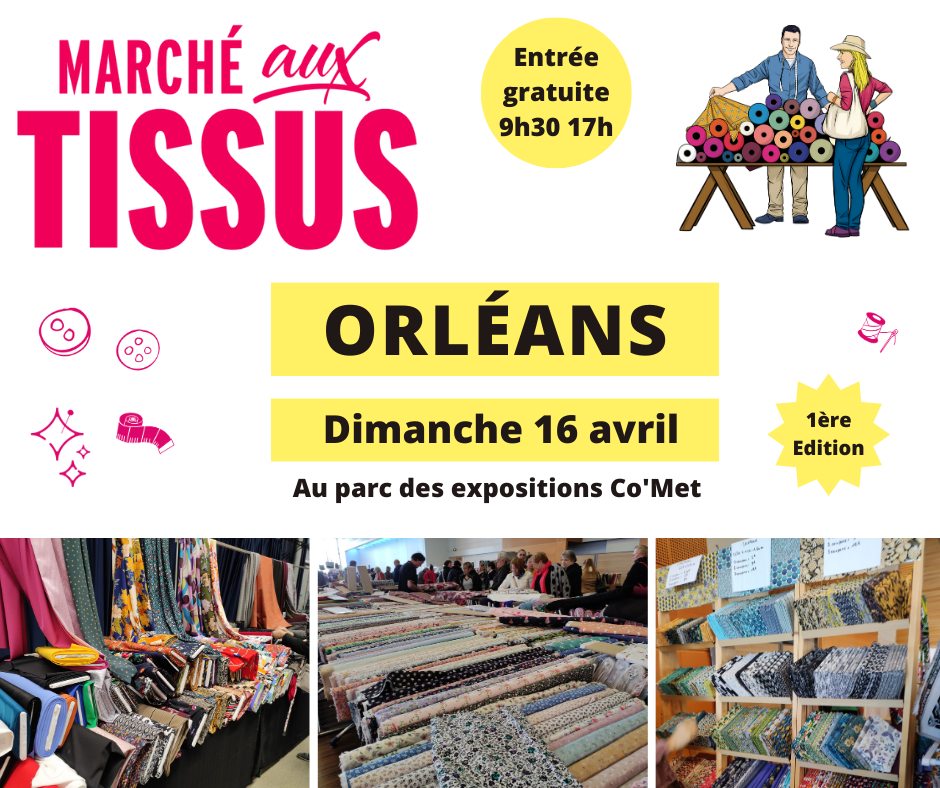 Marche tissus Orlans 16 04 2023