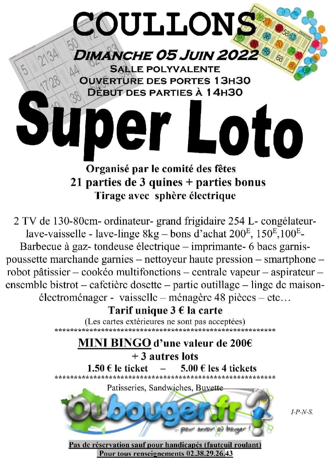 Super loto coullon 06 06 2022
