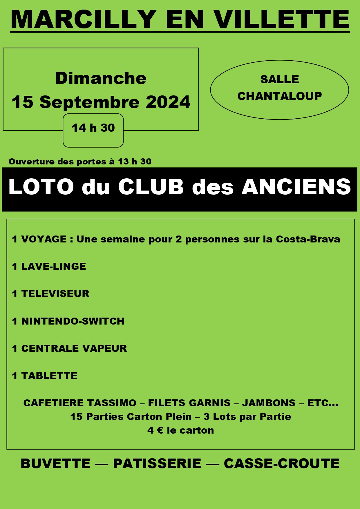 Loto des anciens 15 09 24