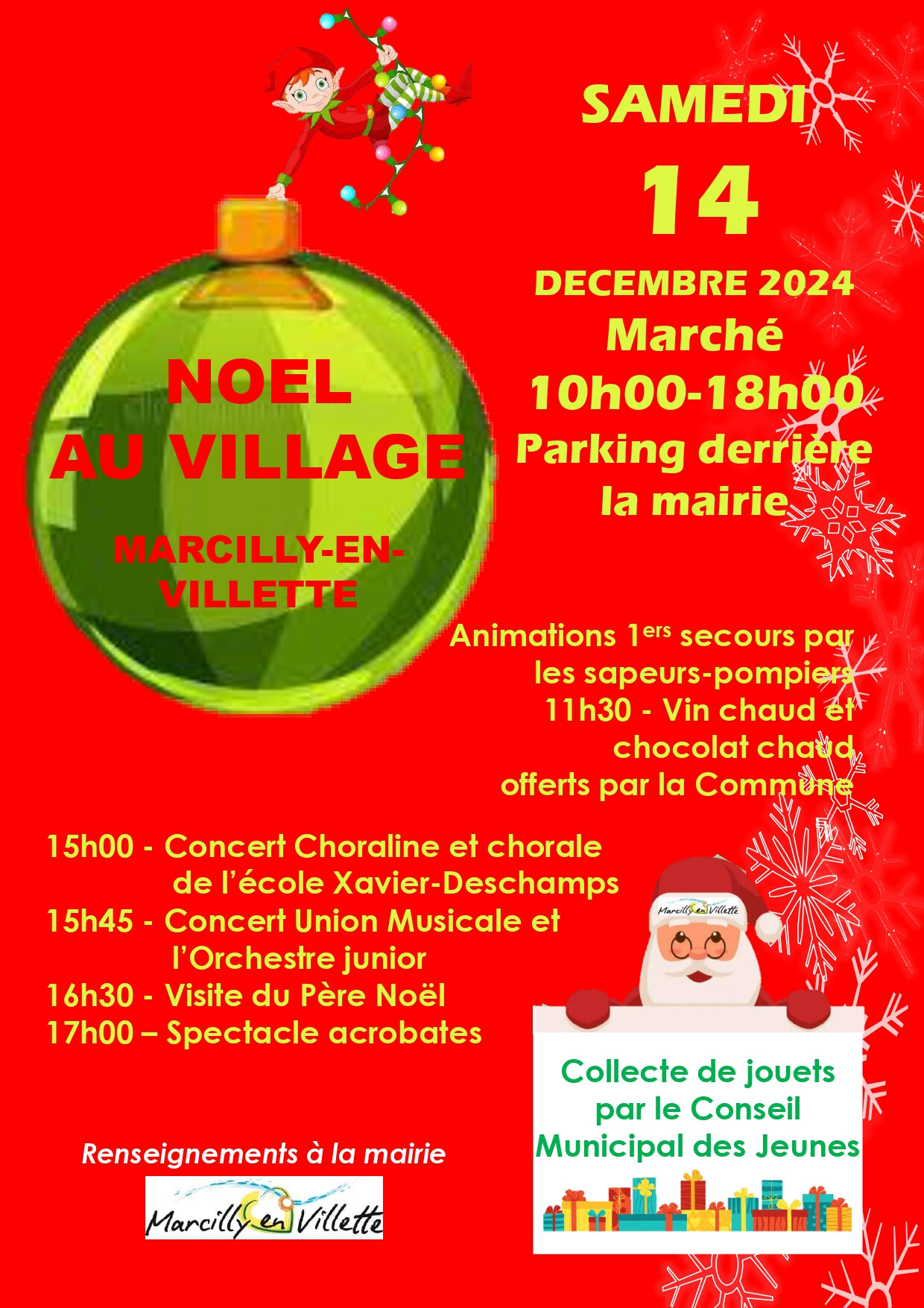 Marche au village Marcilly 14 12 24