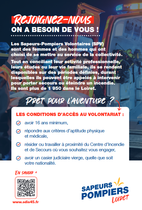 Recrutement pompiers 12 2024