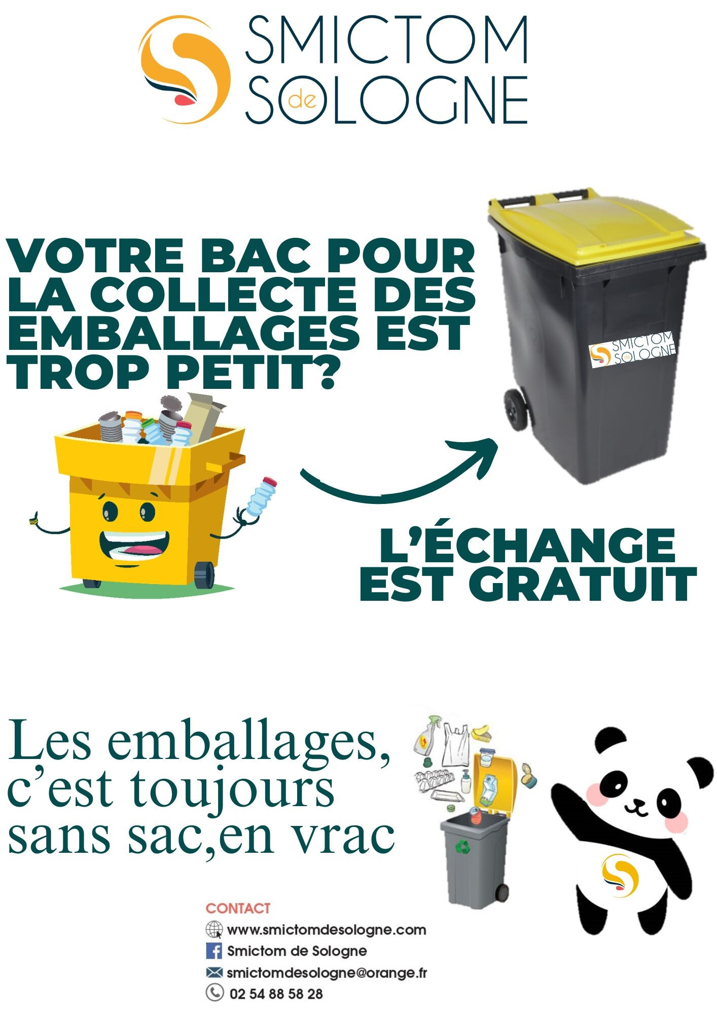 Echange bacs jaunes