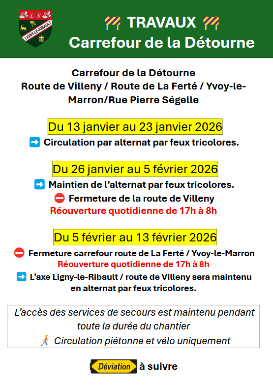 TRAVAUX la Dtourne Phase 1 a 3